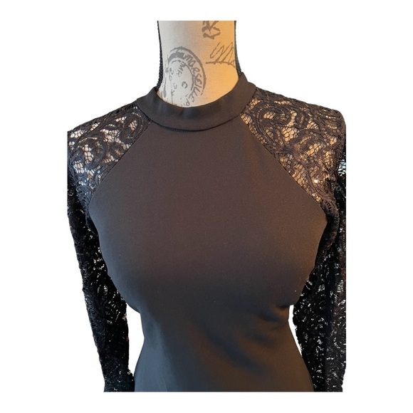 GORGEOUS black cocktail dress size 9 - Picture 8 of 11